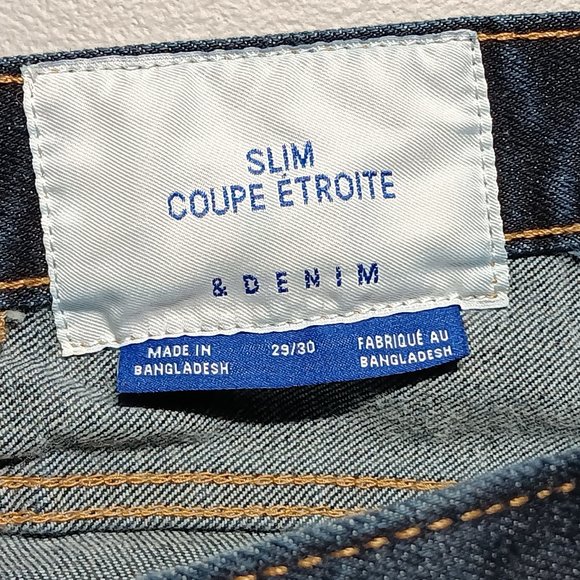 Dark Blue H&M Slim Fit Denim Jeans 29/30 - Picture 6 of 6